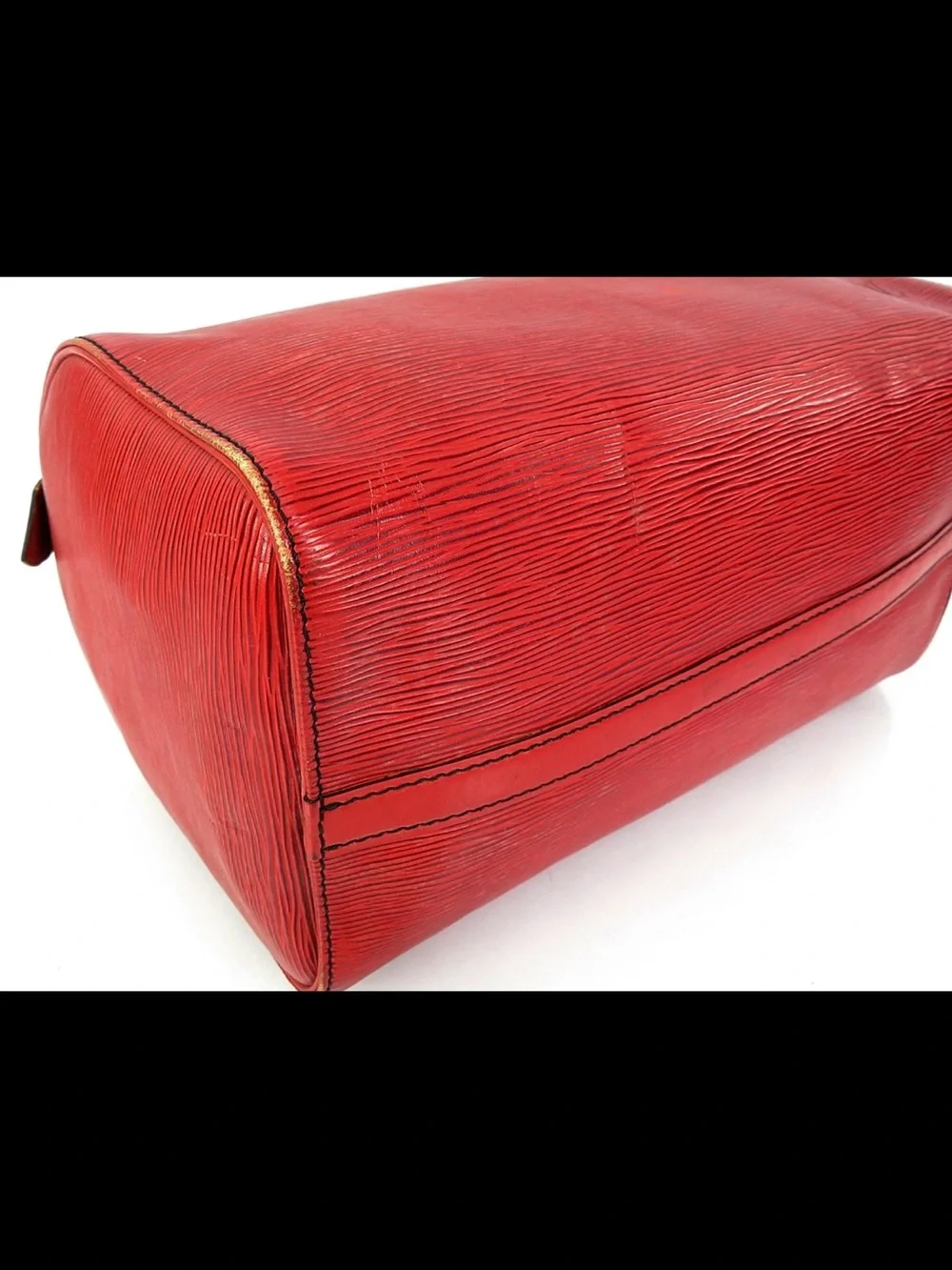 Louis Vuitton Red Epi Leather Satchel - Picture 7 of 16
